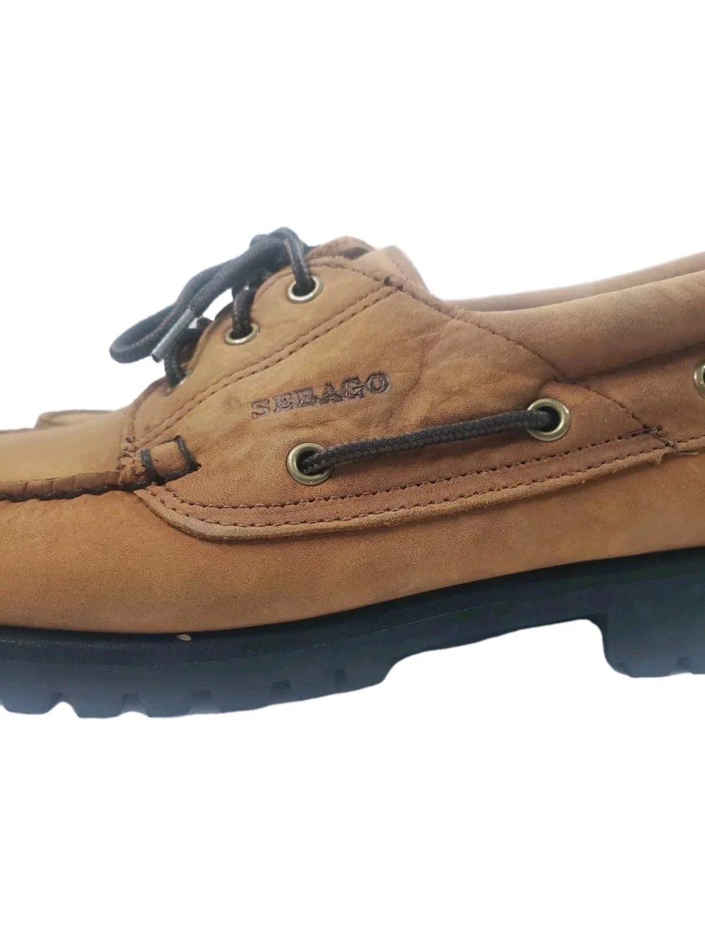 Sebago Ranger Waxy Brown Leather Men's Classic Boat Shoe Size 11